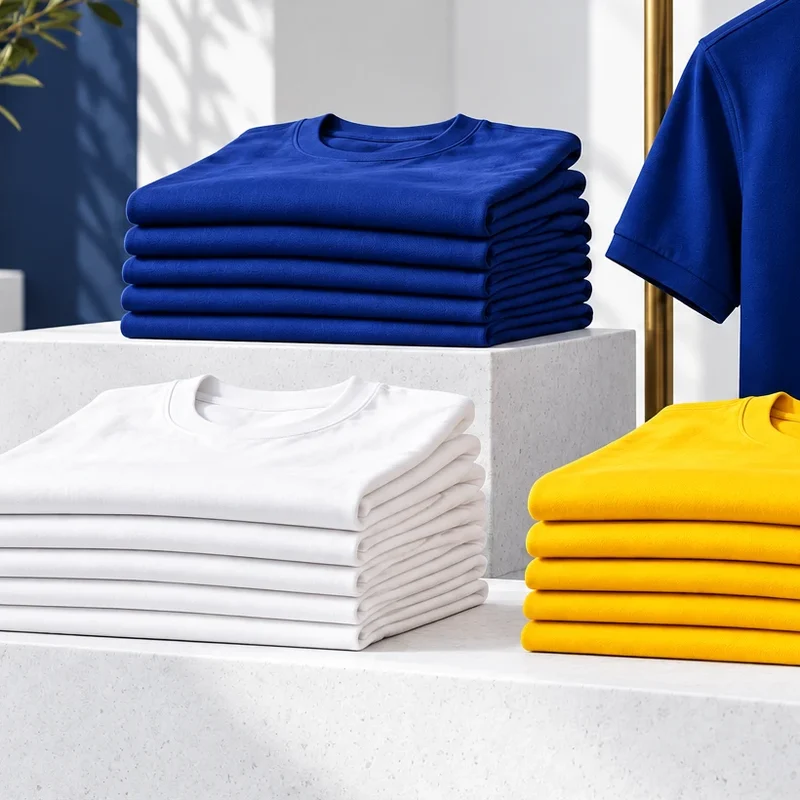 180 GSM Round Neck Cotton T-Shirt